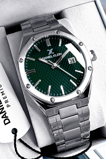 Daniel Klein Original Stainless Steel Band Men Wristwatch Waterproof Silver Color Gift Bracelet Dke2144C2