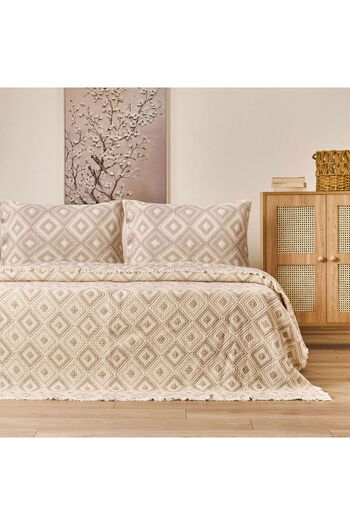 MATMEL Soft Tamyr Single Bedspread Set - Beige - 160X220 cm