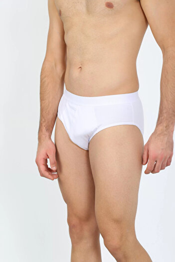 emosavm Fashion Men's Cotton Lycra Slip White
