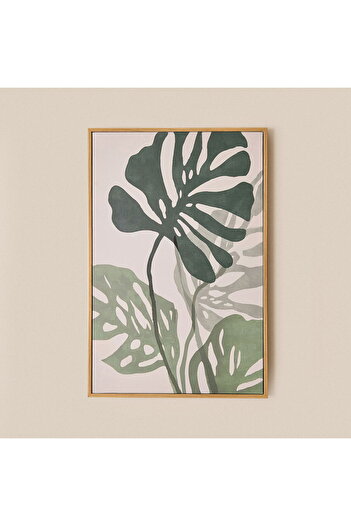MATMEL Deco Green Culture Canvas Painting - White / Green - 90X60 cm