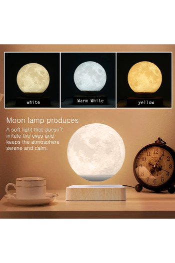 Generic Floating moon light brown base with lighting