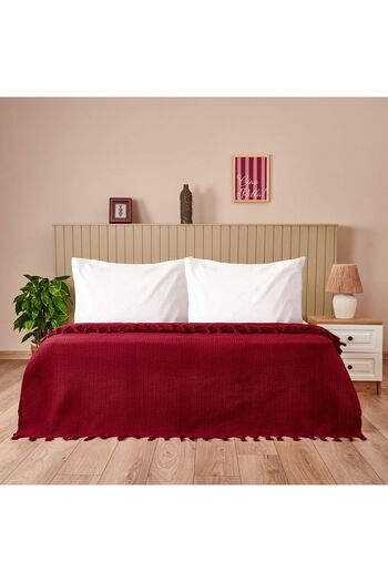 MATMEL Soft Alora Double Bedspread - Red - 200X230 cm