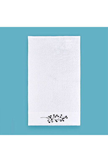 MATMEL Soft French Cottage Embroidered Hand Towel - Ecru - 30X50 cm
