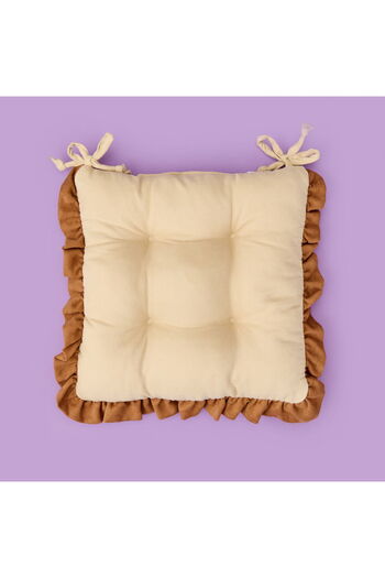 ASPARTAM Soft Nora Chair Cushion - Beige / Brown - 40X40 cm