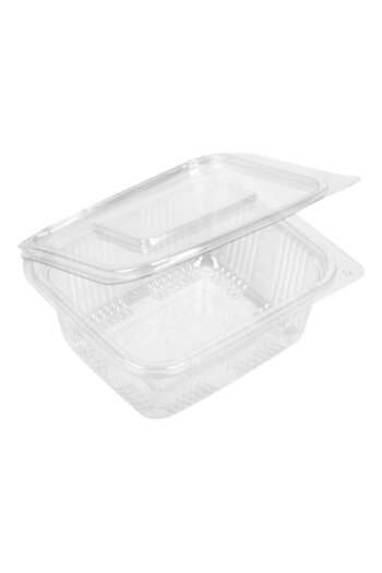SHOPIENS Set 3 caserole transparente pentru alimente cu capac Shopiens®, 500 ml