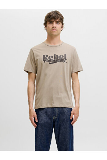 REBEL By Styli JREBRAKIM Slogan Regular Fit T-Shirt