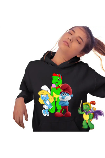 OEM Women's Hoodie Franklin Smurfs Papa Smurf Smurfette