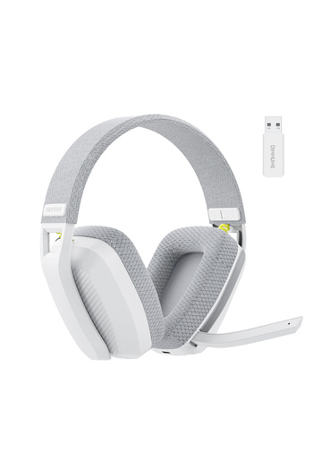 Choice White BINNUNE BW06 2.4GHz Bluetooth Gaming Headset with Mic for PS5 PS4 PC Mac Playstation Wireless