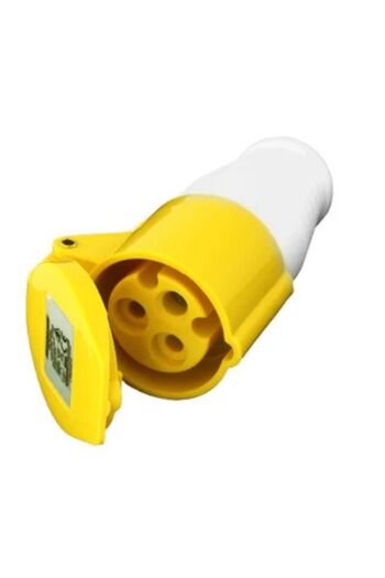 Generic موصل طاقة كهربائية صناعي ثلاثي الدبابيس من AL ARQAM، 220 فولت - 250 فولت، مقاوم للماء IP44