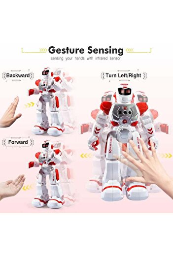 COOYA RC Robot Toys for Kids,with Programmble Walking Dancing Adjustable Volume Gesture Sensing