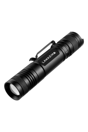Lawazim Tactical Flashlight - USB Rechargeable LED Torch with 2200mAh Battery and Carry Case