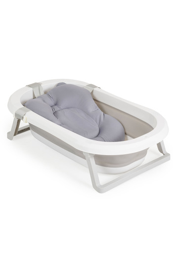 Moni Palma foldable bathtub set with cushion and sponge, 75x42 cm