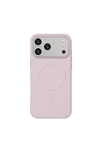 Cellara Velvet Collection Magnetic Magsafe Back Cover for iPhone 17 Pro Max - Light Pink