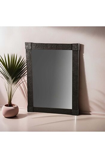Danube Home Mirage Metal Rustic Textured Mirror – Industrial Style Wall Mirror for Vintage & Modern Décor