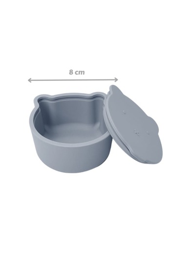 OEM Caserola cu capac din silicon in forma de Animalut pentru gustari, 8 cm