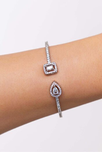 HAVANA JEWELLERY Bracelet ROMEO&JULIET with Crushed-Ice Crystals and Silver 925 Plating – Eternal Love
