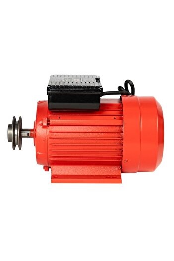 Heber Single Phase Electric Motor, Heber, Cast Iron, Overload Protection, 3 kW, 3000 RPM, Pulley Included,