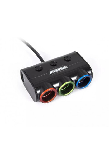 Led Light Alex Cigarette lighter and USB extension cord with light, 12 v-24 v, PREMIUM