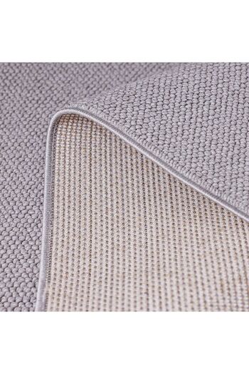 Danube Home Prism Solid Textured Grey Rug 120x180cm – Soft Polyester, Medium Pile, Jute Backing, Dust-Free