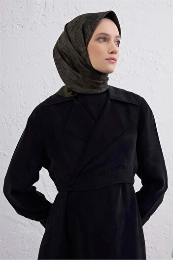 Armine Φουλάρι Sura Pure Silk 9431 - 04 Χακί Μικτό σχέδιο