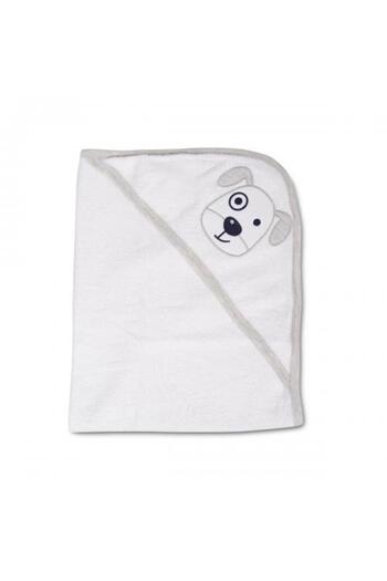 Cangaroo Cotton hooded bath towel 90x70 cm Baloo Grey