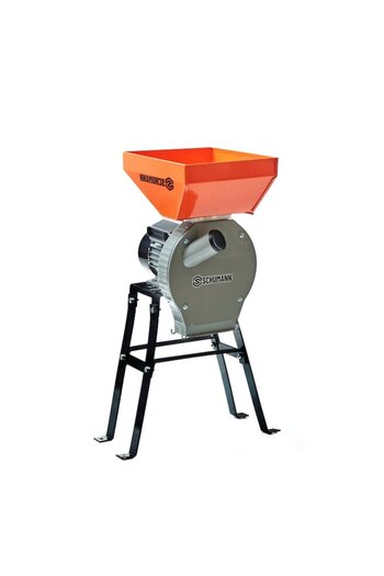 Schumann Set moara electrica cu suport din metal, pentru cereale si stiuleti 2 in 1, SCHUMANN®, Cuva Mare, m