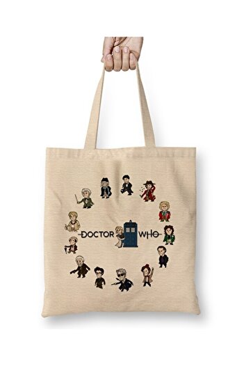 Toyaso Doctor Who the Fourteen Doctors Tote Bag Long Handle Shopping Bag Beach Bag