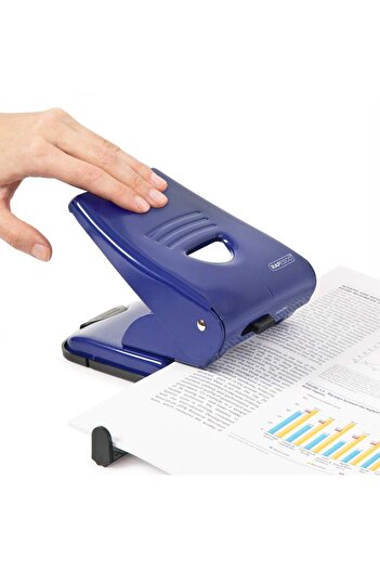 Rapesco Perforator metalic 835, 40 de coli, albastru