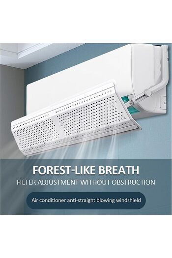 fulina Adjustable Air Conditioning Cover,Anti-Direct Blowing Wind Baffle Retractable 57-105cm,with Filter