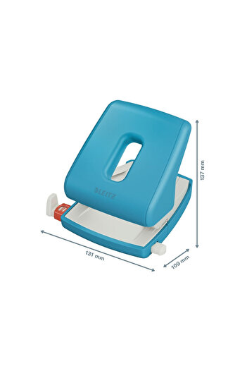 Leitz Perforator din plastic Cosy 5004, 30 de coli, albastru deschis