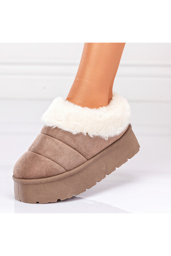 Lush Fashion Women's Fur-lined Suede Ugly Boots