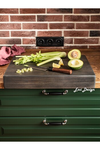Esci Design Wooden Cutting Board - Trend Cutting Board - Countertop Cutting Board - Meat Cutting Board - Presentation Holder