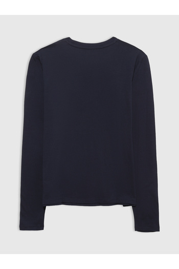 GAP Kadın Siyah Logo T-Shirt