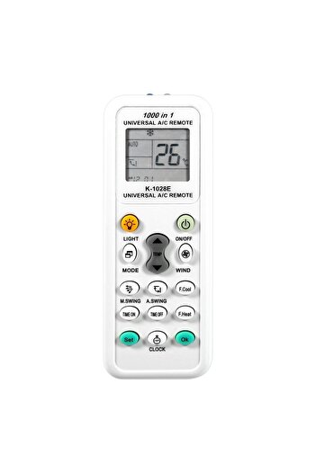 FOXMAG24 Universal remote control for air conditioning, automatic search function, 8-10 meters