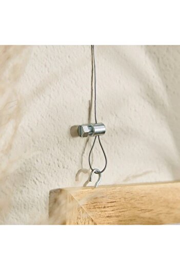 SHOPIENS Set 4 Cable Stoppers Ø1-1.5mm Steel Zinc Coated for Cable Fixing Gray Silver Shopiens®