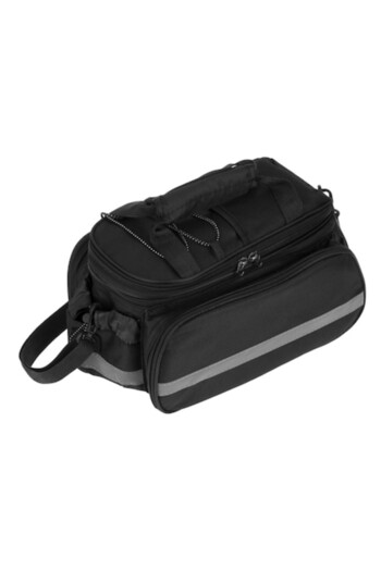 SHOPIENS Black Bike Bag Shopiens®, Large Compartments, Adjustable Strap, 30 x 21 x 17 cm