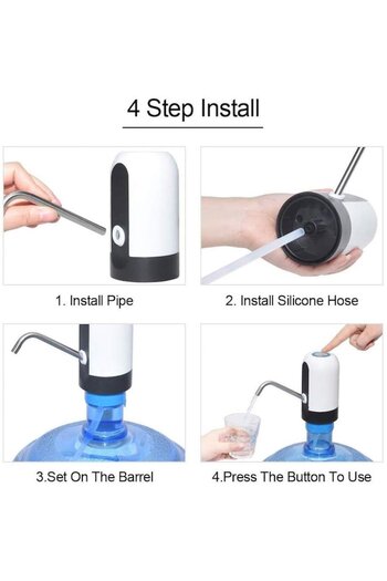dalimag Electric Water Dispenser for 5-Gallon Bottles, Portable, USB Charging, 1200mAh