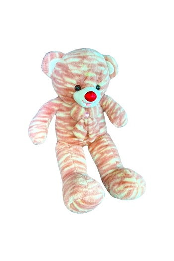 velve Noble teddy bear, with bow tie, Height 74 cm, Pink