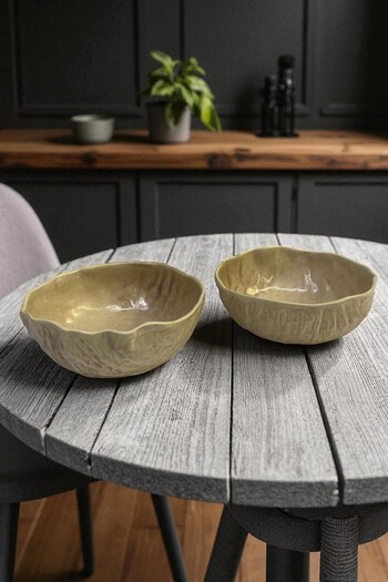 İREA PORSELEN Wood 14cm Porcelain Deep Bowl