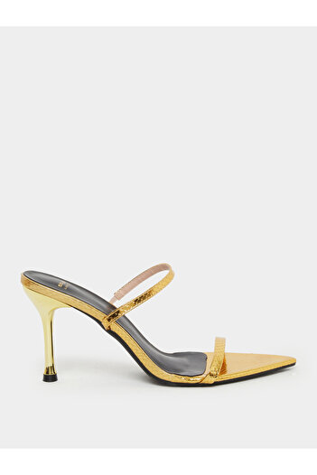 Styli Stiletto Heel Slip-On Sandals