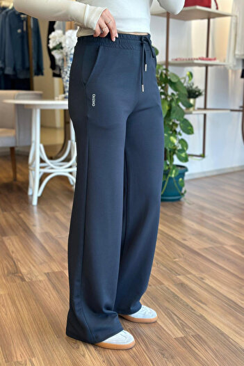 Unique Boutique Navy Blue Modal Fabric Sweatpants