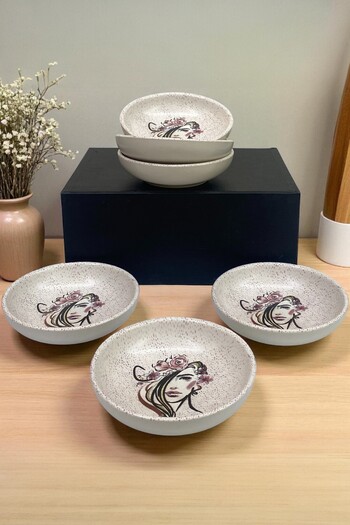 Keramika Beauty 13cm Breakfast / Snack Bowl 6 Pieces Dowry Set