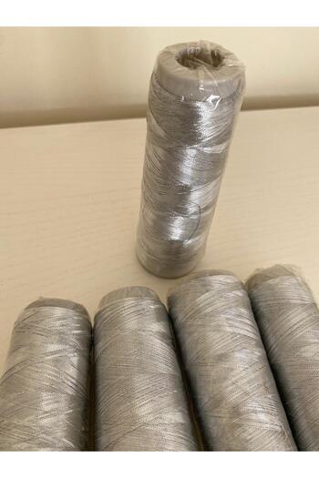 armonitacc Simli makina Nakış İpliği gri renk 800 mt