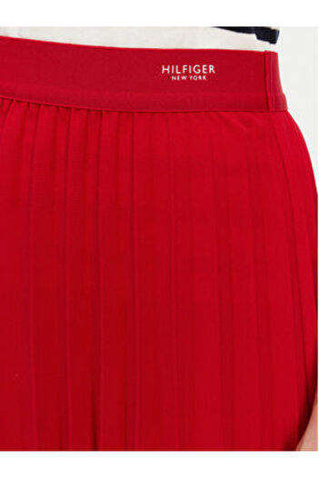 Tommy Hilfiger Women's Pleated skirt WW0WW43886 Red