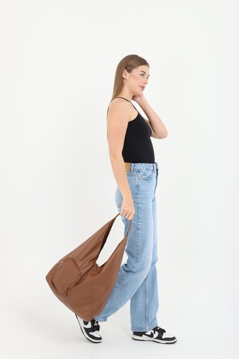 OLDSO Casual Soft Women's Shoulder Bag with Textured Interior, Only 180 Gr