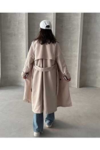 gm giyimarket New Season Oversize Long Women's Trench Coat
