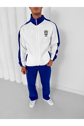 SENTİNEL WEAR Brazil Premium Tracksuit Set Tracksuit and Cardigan Yellow White
