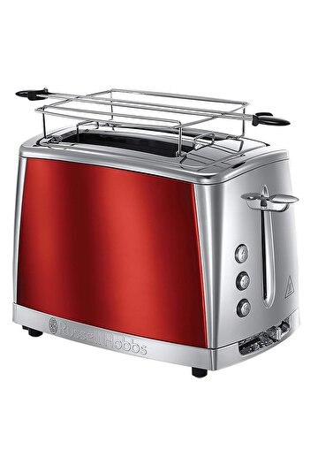 RUSSELL HOBBS 23220-56 Luna Compact Toaster - Red