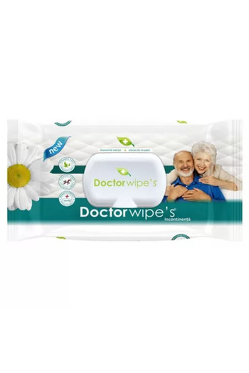 DOCTOR WIPES – Servetele umede igienice pentru incontinenta, 72 buc