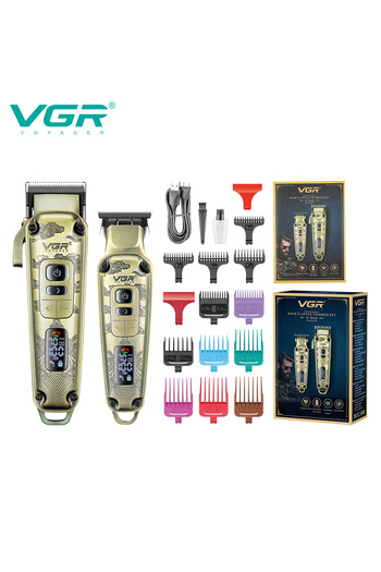 VGR V-643 Ultra Premium Metal Hair Clipper & Beard Trimmer (2 in 1)